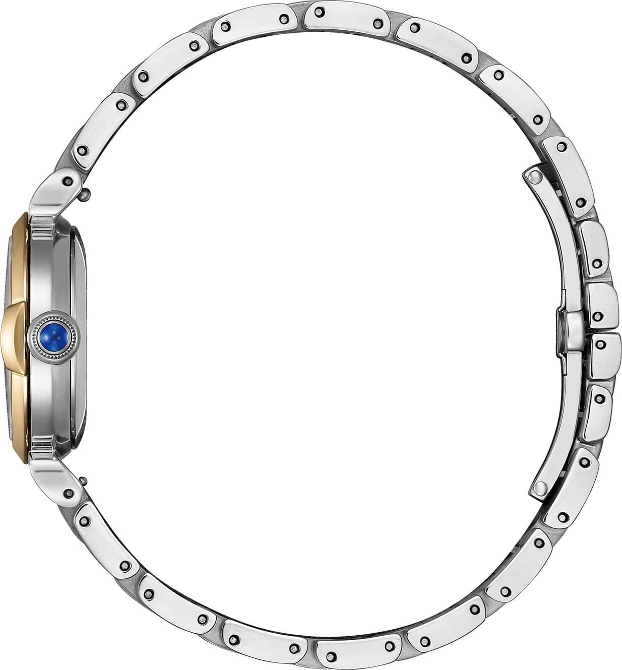 Citizen Citizen Citizen L EM1136-87D,  япония женские часы на браслете нержавеющая сталь с ip-покрытием боковой вид
