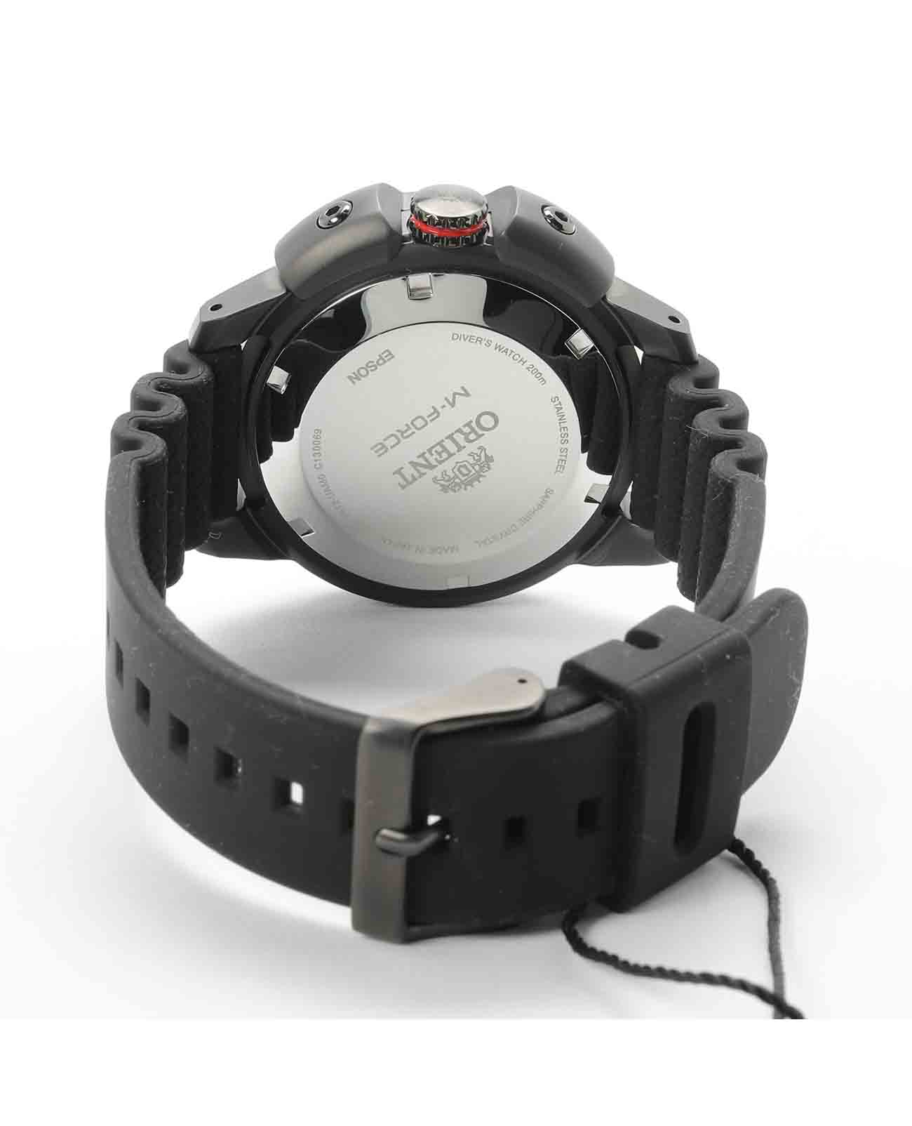 Orient Orient M-Force RA-AC0L03B (RN-AC0L03B) механические мужские часы часы крупный план черный циферблата