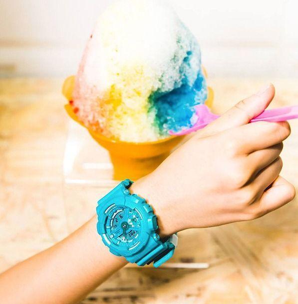 Casio Casio G-Shock GMA-S110VC-2A , наручные женские часы фото под углом