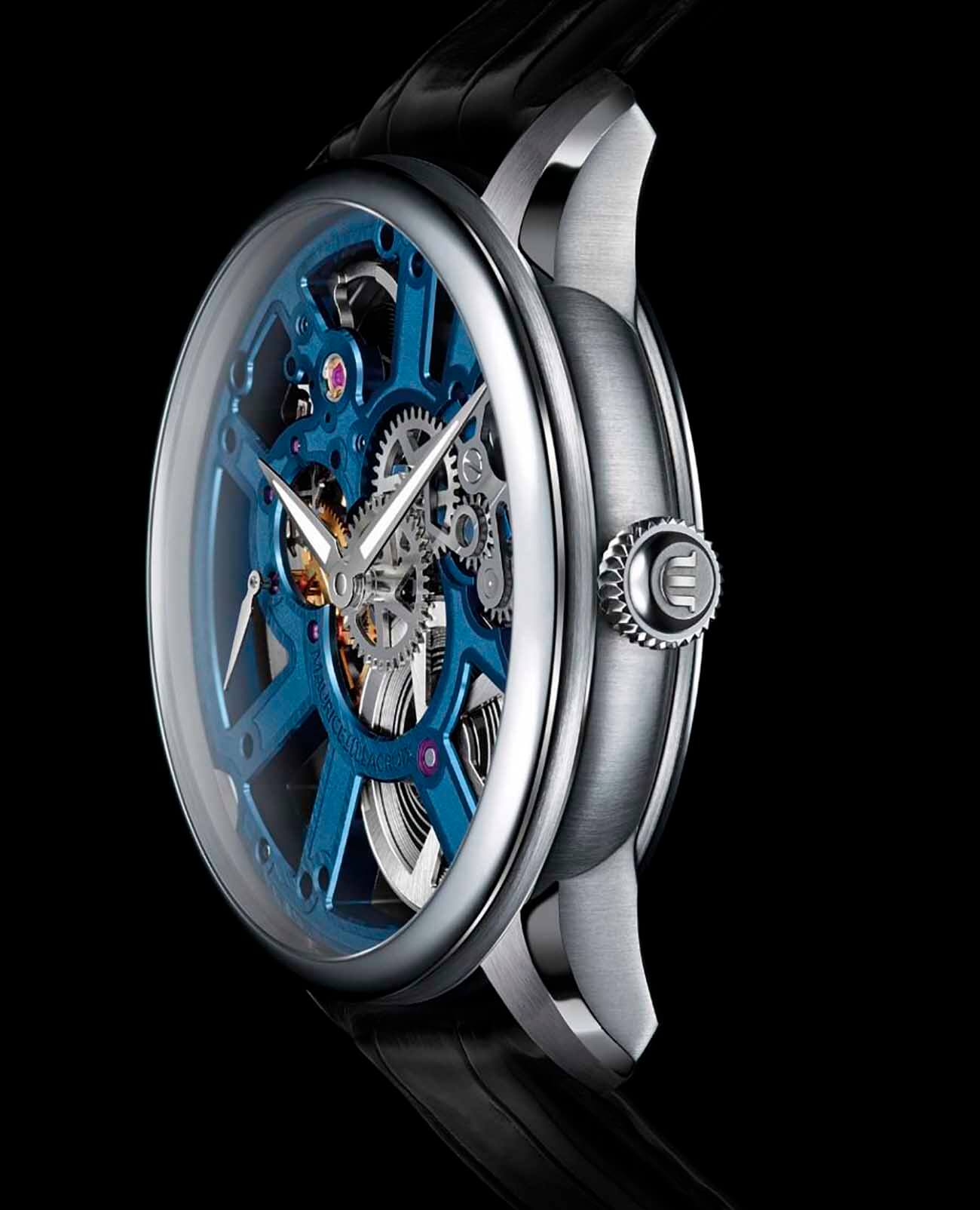 Maurice Lacroix Maurice Lacroix Masterpiece Skeleton MP7228-SS001-004-1 , наручные мужские часы фото под углом