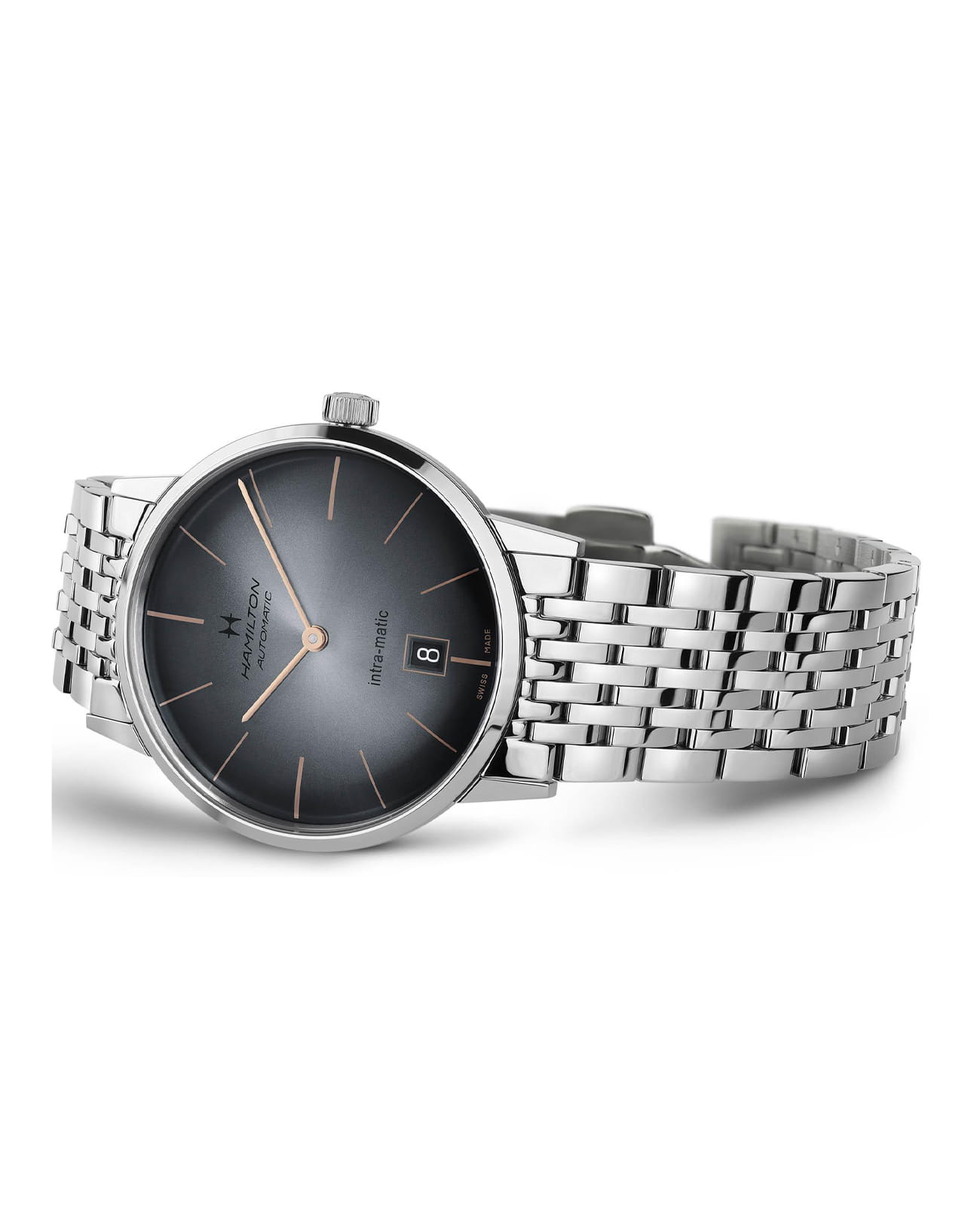 Hamilton Hamilton American Classic Intra-Matic Auto H38755181, american classic швейцария мужские часы на браслете нержавеющая сталь боковой вид