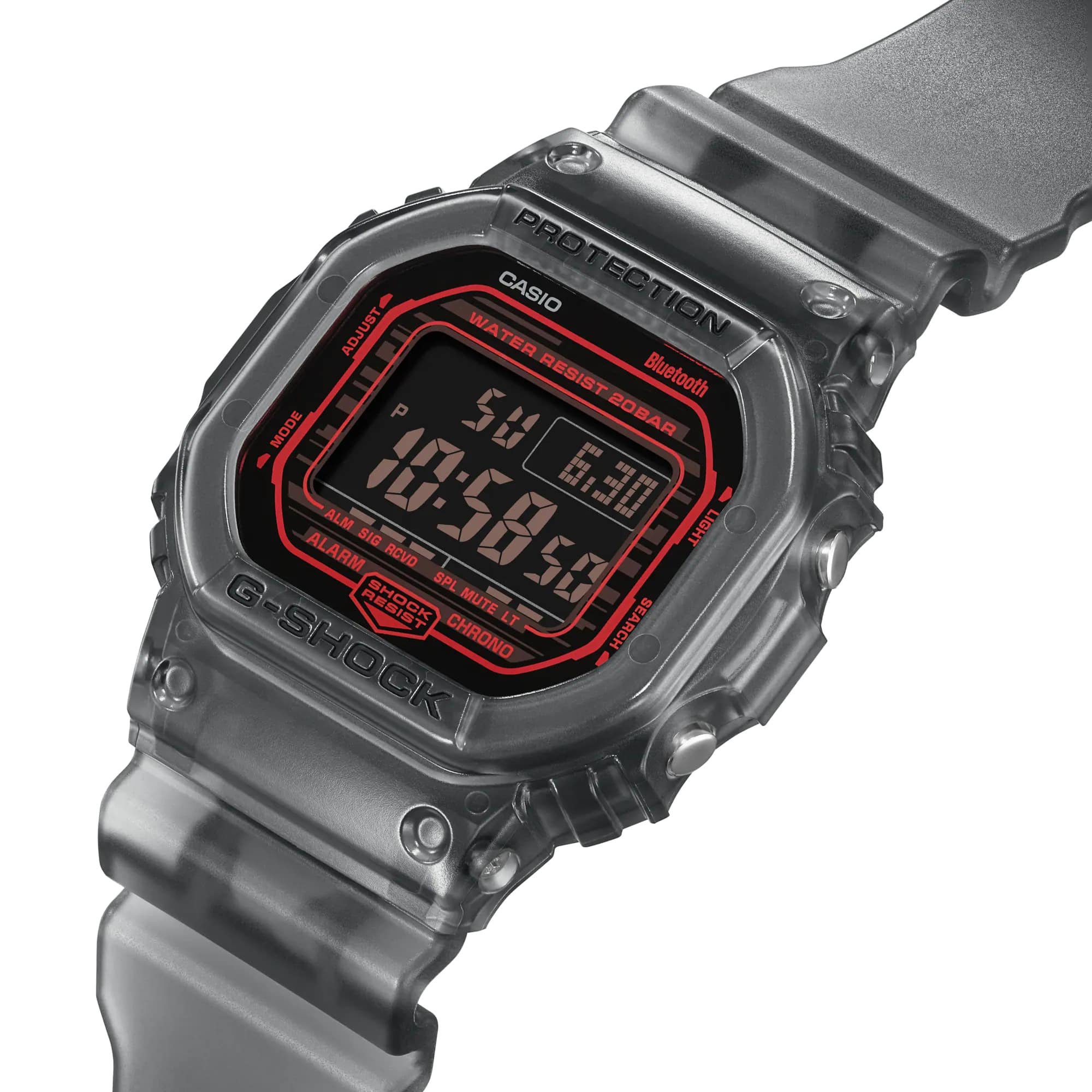 Casio Casio G-Shock DW-B5600G-1DR (DW-B5600G-1), g-shock япония мужские часы на браслете пластик боковой вид