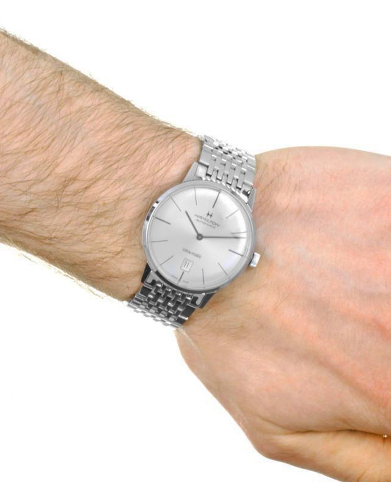 Оригинальные часы Hamilton Hamilton American Classic Intra-Matic Auto H38455151 механические калибр механизма eta 2892-a2 общий вид
