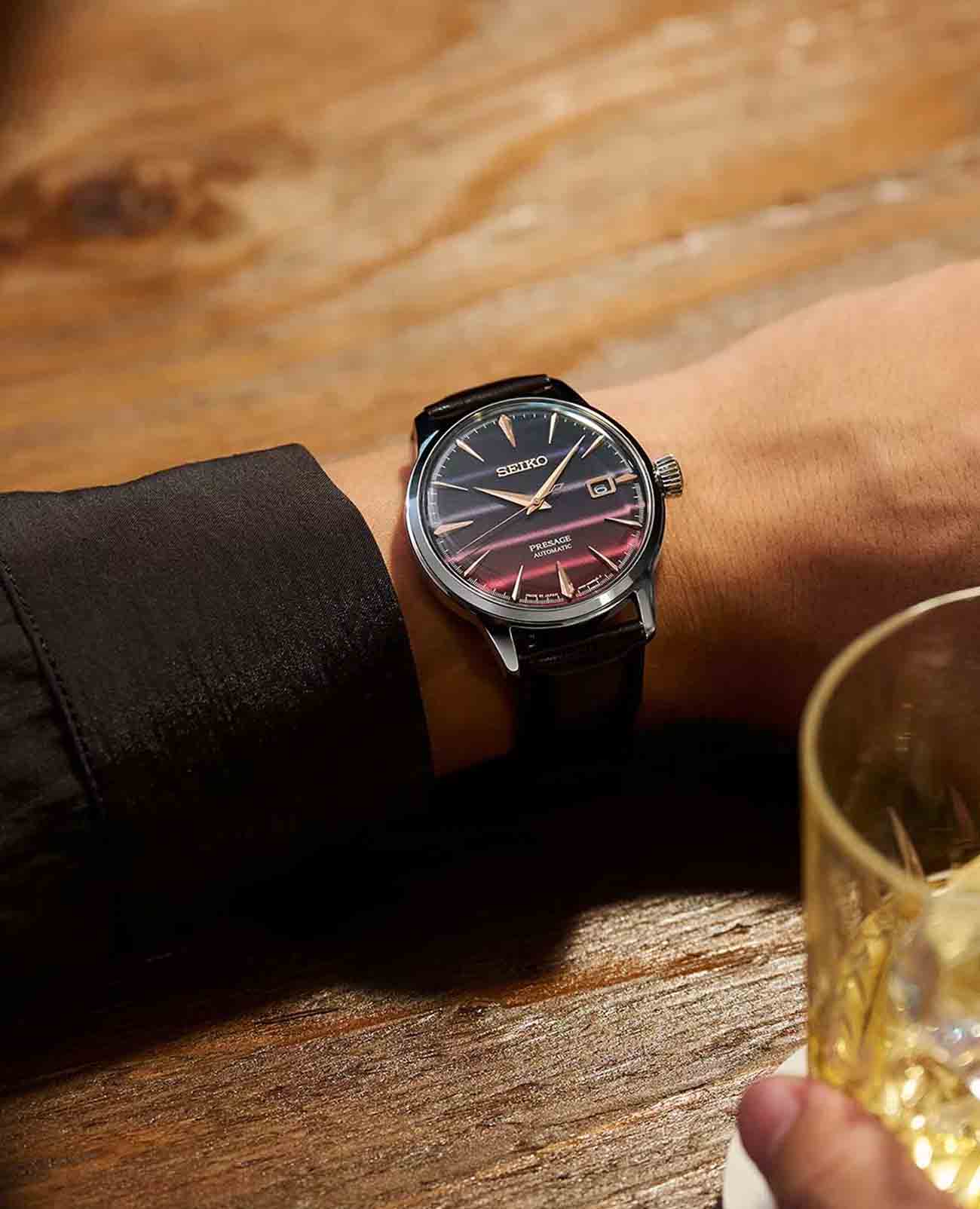 Seiko Seiko Presage Cocktail Time SRPK75J1 Cocktail Time, наручные мужские часы фото под углом
