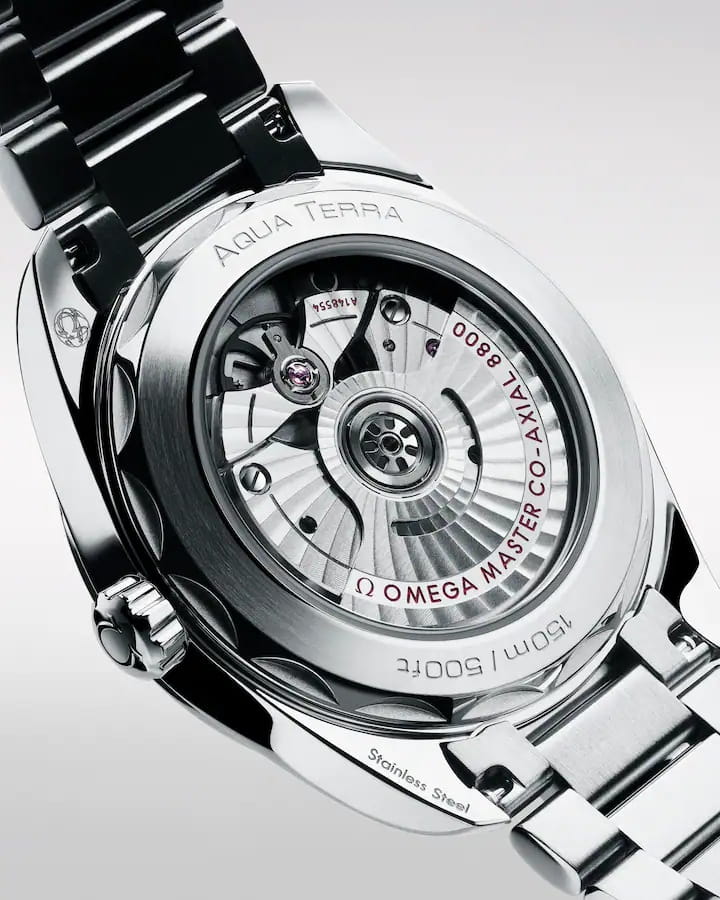 Omega Omega Seamaster Aqua Terra 220.10.38.20.01.004, seamaster швейцария мужские часы на браслете нержавеющая сталь боковой вид