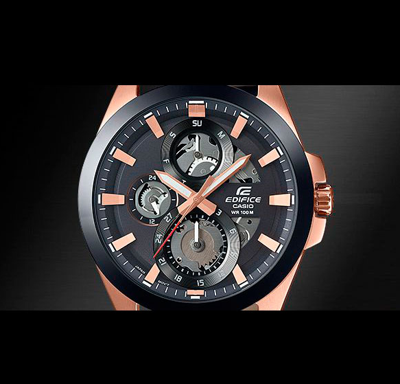 Оригинальные часы Casio Casio Edifice ESK-300GL-1A кварцевые калибр механизма  общий вид