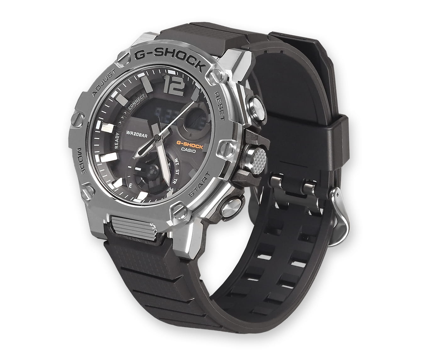 Casio Casio G-Shock GST-B300S-1A электронные мужские часы часы крупный план черный циферблата