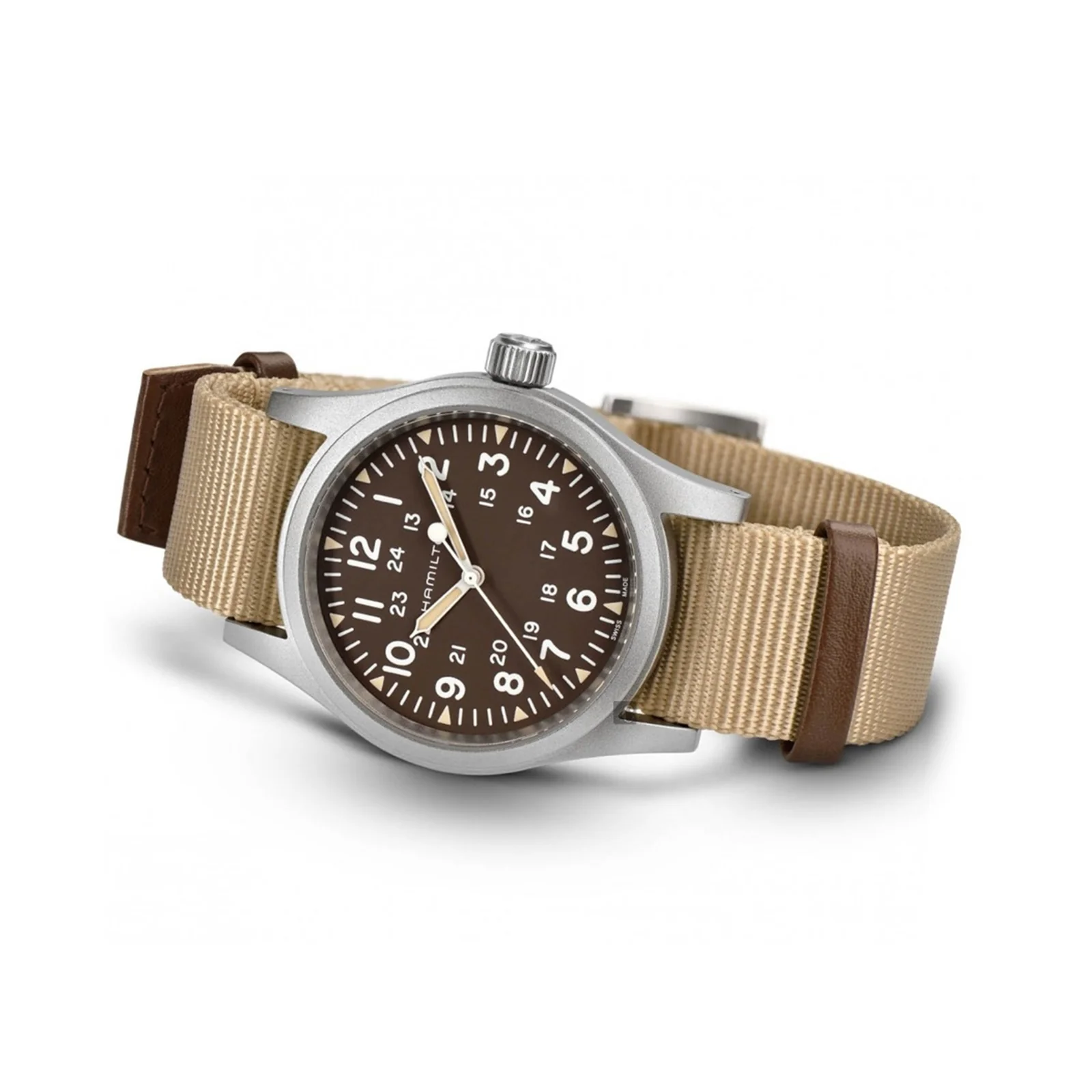 Hamilton Hamilton Khaki Field Mechanical H69439901  — детали корпуса и тканевый