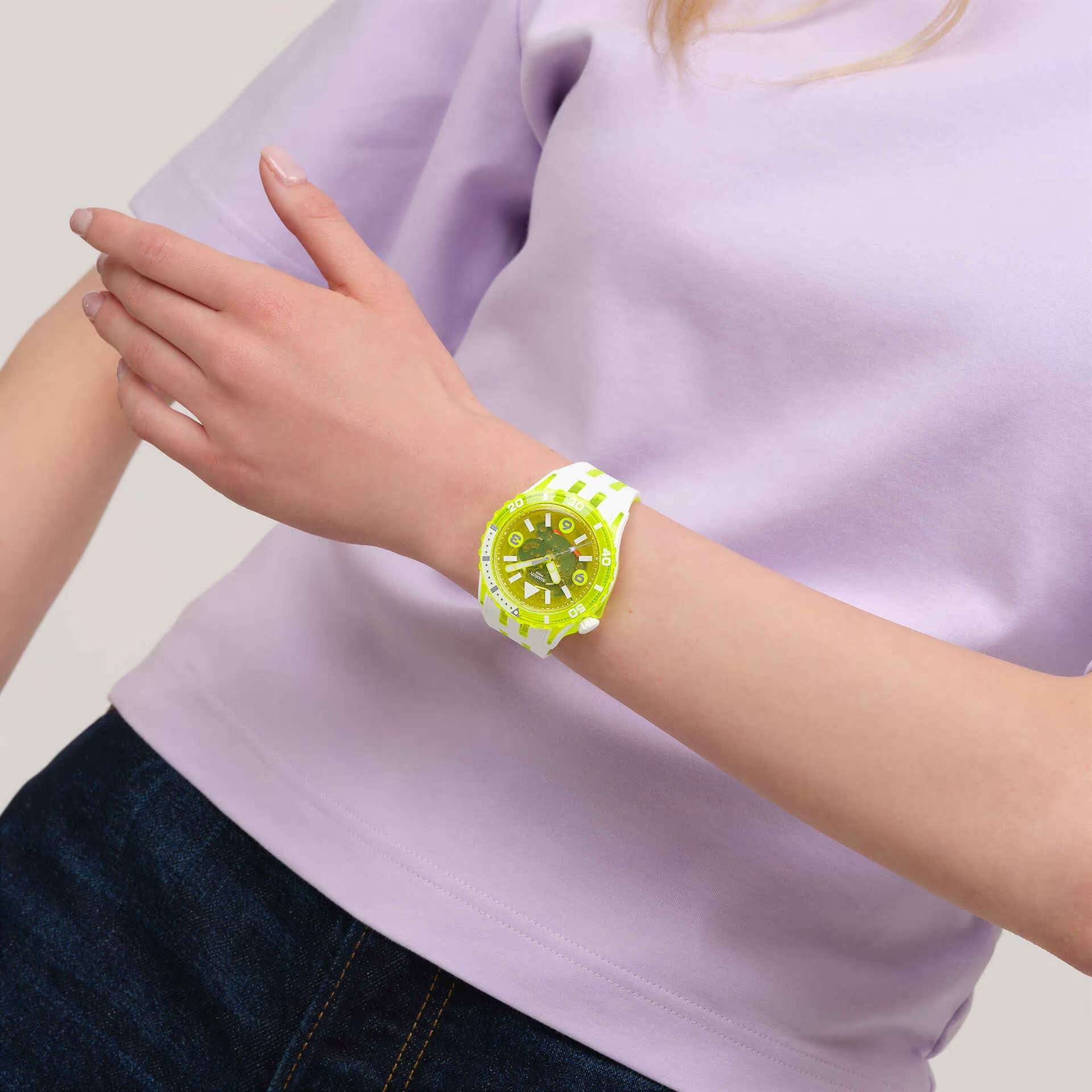 Swatch Swatch Egg Yolk SSCU09J100  - задняя крышка биокерамика корпуса, швейцария часы