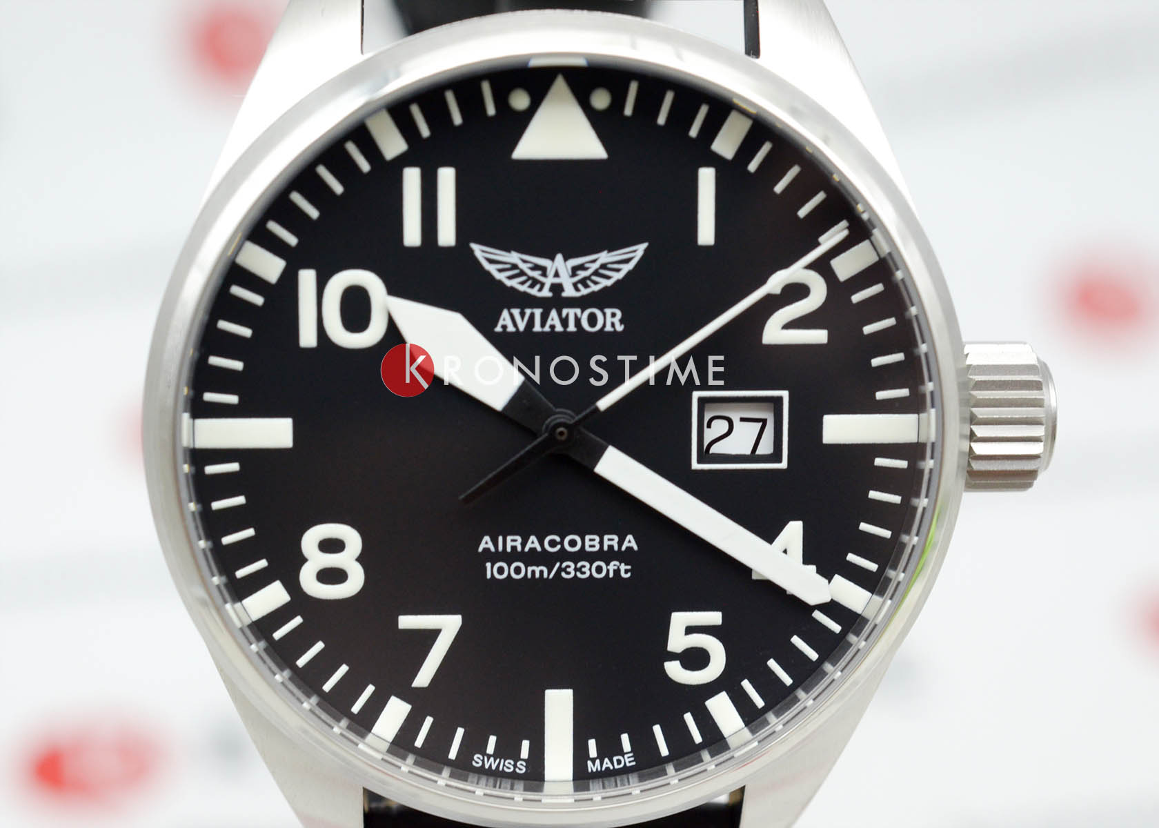 Aviator Aviator Airacobra V.1.22.0.148.4, airacobra швейцария мужские часы на браслете кожаный боковой вид