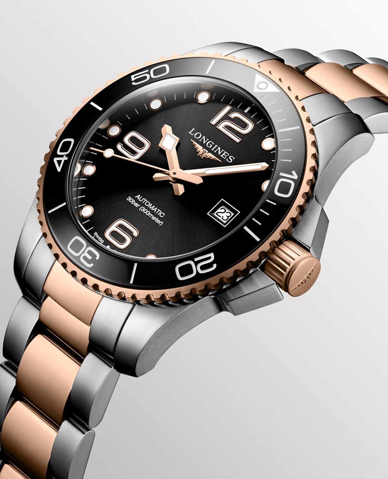 Longines Longines HydroConquest L3.782.3.58.7  - задняя крышка сталь металл корпуса, швейцария часы