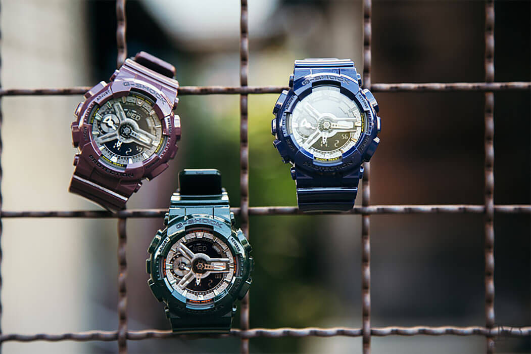 Casio Casio G-Shock GMA-S110MC-6A, g-shock япония женские часы на браслете полимер боковой вид