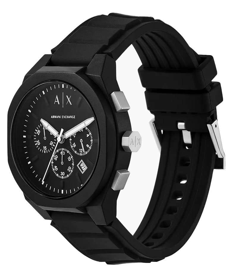 Armani Exchange Armani Exchange Rafael AX4161,  италия мужские часы на браслете силикон боковой вид