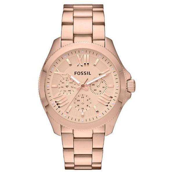 Fossil Fossil Bannon  AM4511  AM4511  женские часы золотой циферблат, браслет  — вид спереди