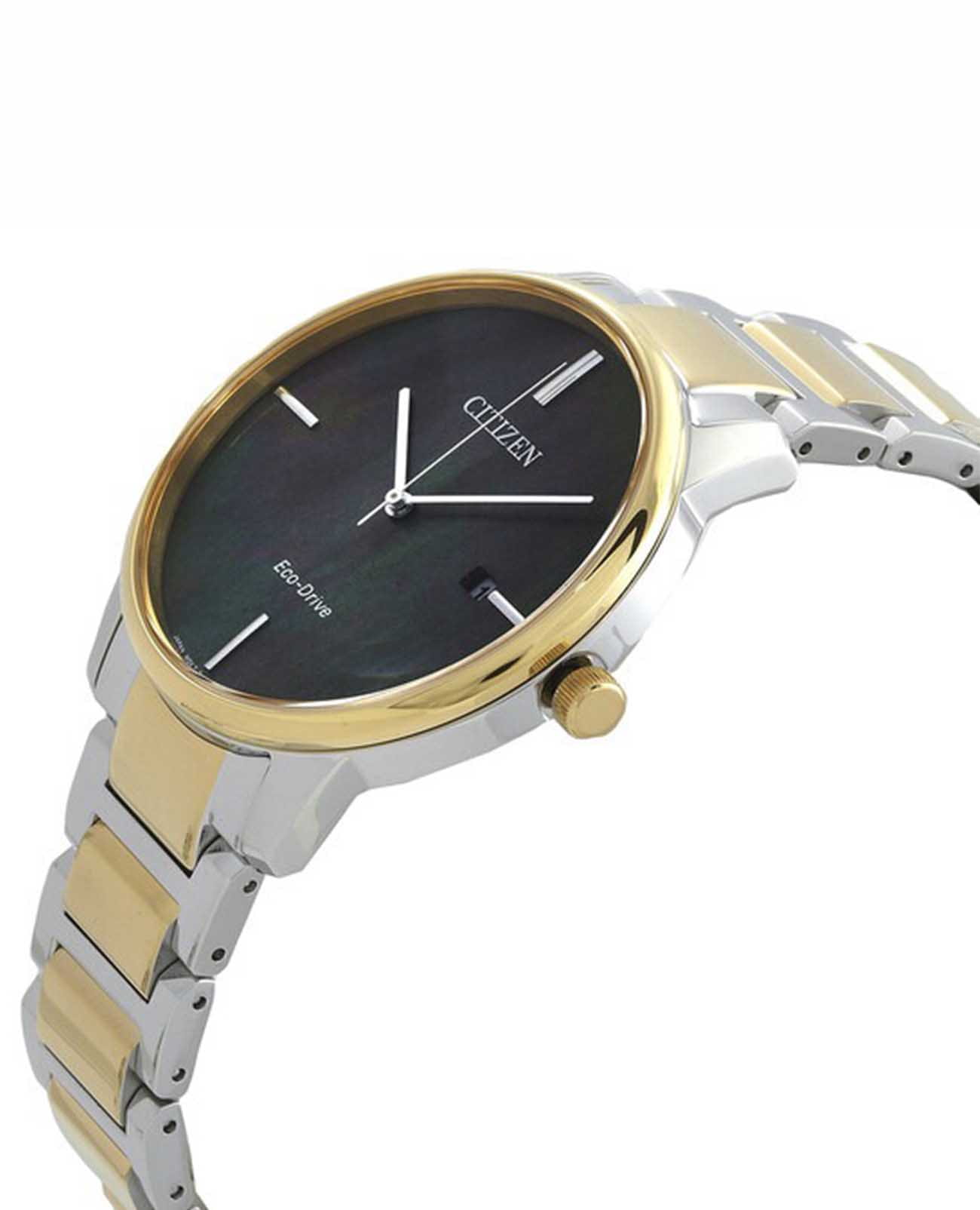 Citizen Citizen Eco-Drive BM7524-87Y, eco-drive япония мужские часы на браслете нержавеющая сталь с ip-покрытием боковой вид