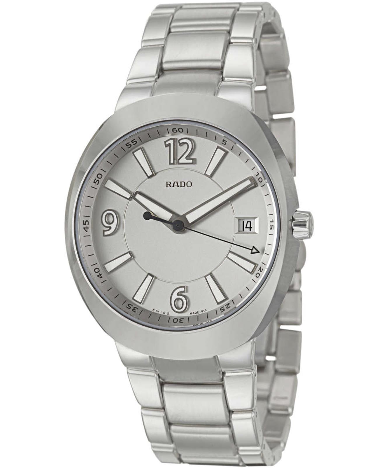 Rado Rado D-Star R15943103  R15943103 кварцевые мужские часы  циферблат, браслет нержавеющая сталь — вид спереди