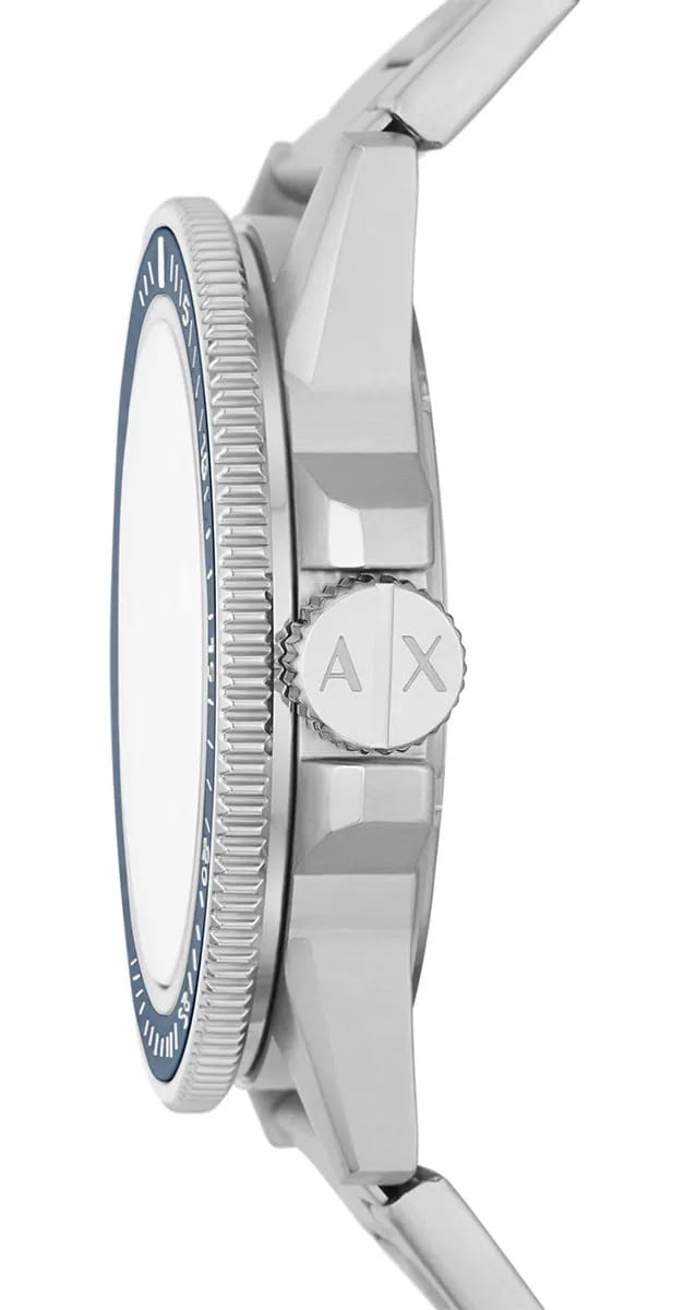 Armani Exchange Armani Exchange Leonardo AX1861,  италия мужские часы на браслете нержавеющая сталь боковой вид