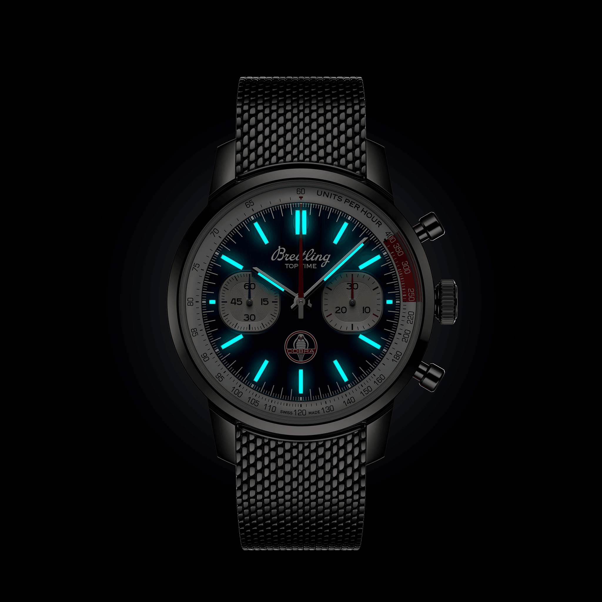 Оригинальные часы Breitling Breitling Top Time B01 Shelby Cobra AB01763A1C1A1 механические калибр механизма мануфактурный механизм breitling caliber b01 общий вид