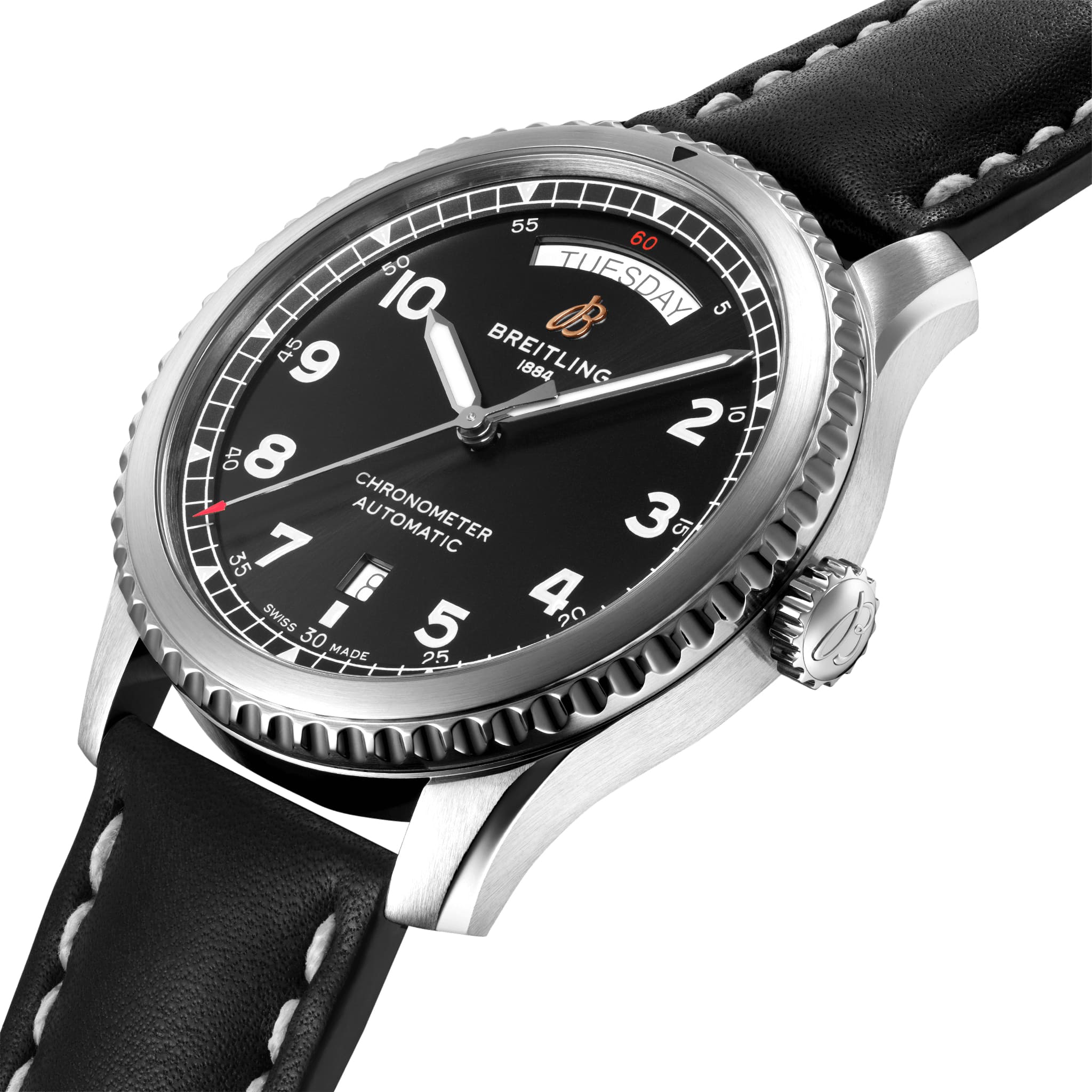 Breitling Breitling Aviator 8 Automatic Day & Date 41 A45330101B1X1 , наручные мужские часы фото под углом