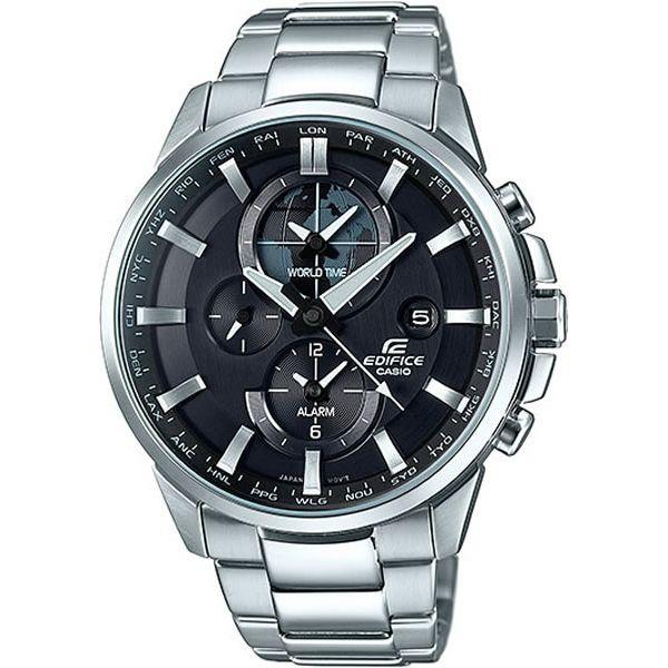 Casio Casio Edifice ETD-310D-1A  ETD-310D-1A кварцевые мужские часы черный циферблат, браслет нержавеющая сталь — вид спереди