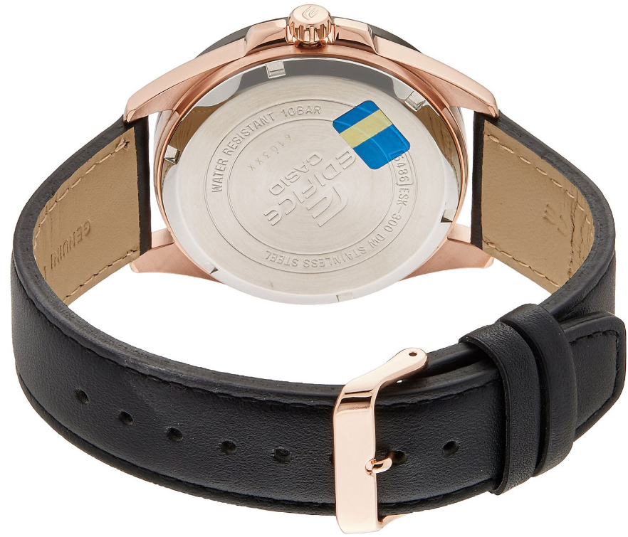 Casio Casio Edifice ESK-300GL-1A, edifice япония мужские часы на браслете кожа + текстиль боковой вид