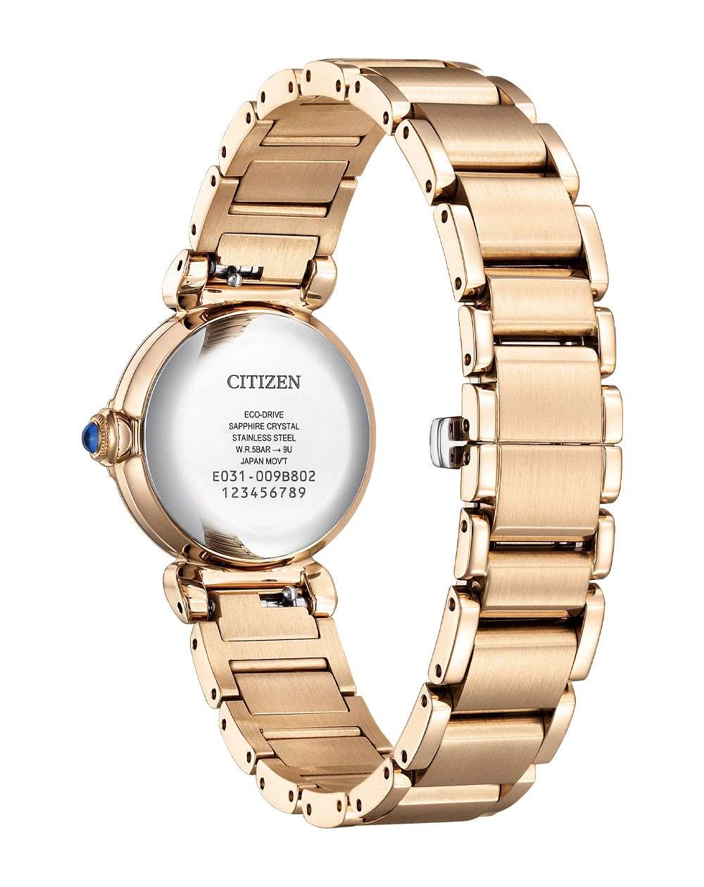 Citizen Citizen Citizen L EM1123-89D,  япония женские часы на браслете нержавеющая сталь с ip-покрытием боковой вид