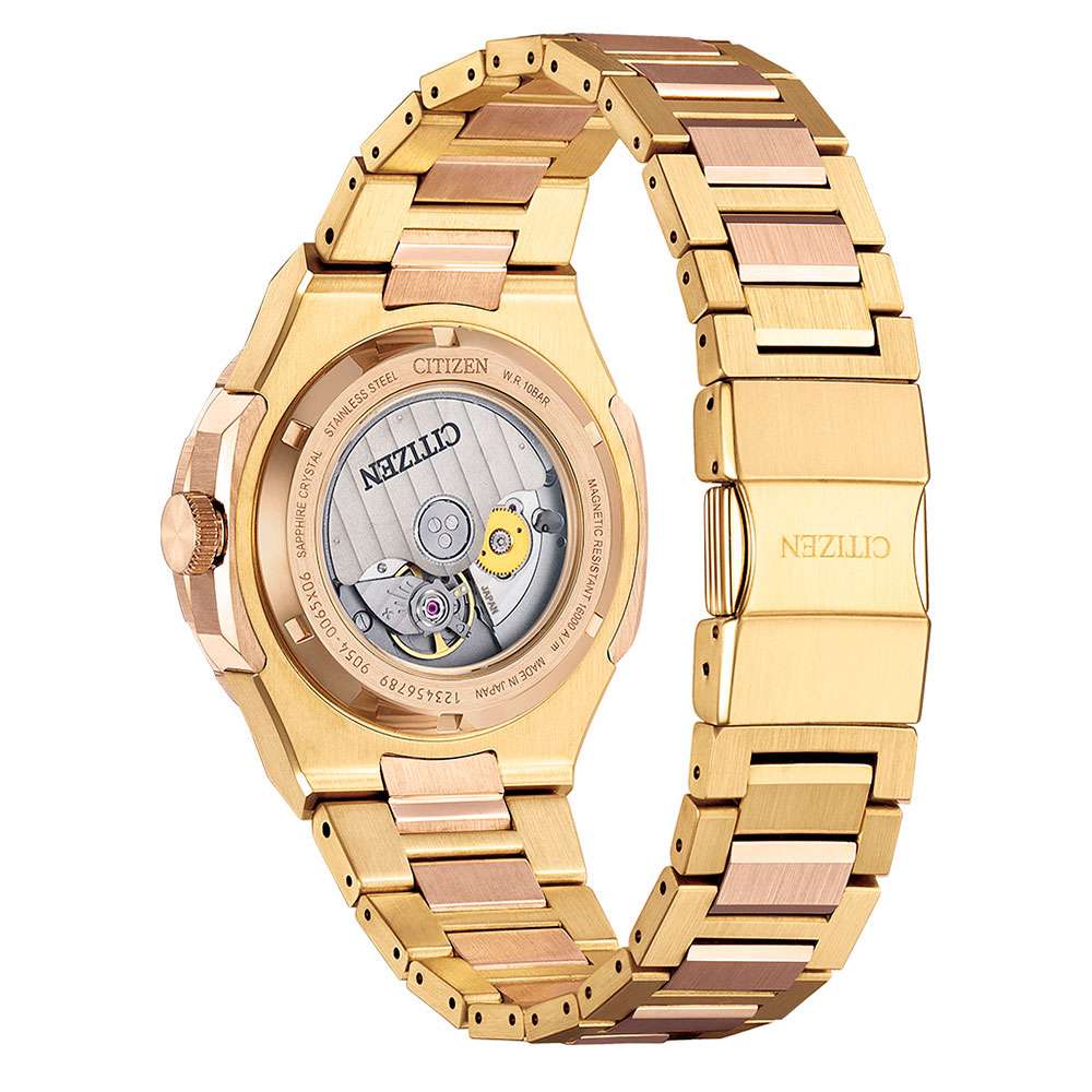Citizen Citizen Series 8 NB6033-51E, series 8 япония мужские часы на браслете нержавеющая сталь с ip-покрытием боковой вид