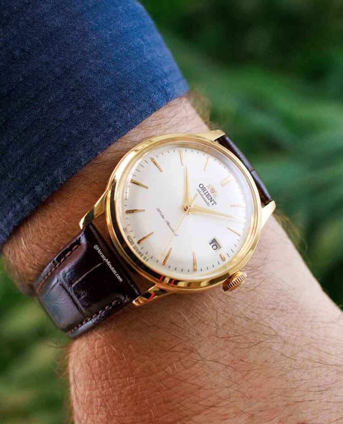 Orient Orient Classic Automatic RA-AC0M01S (RN-AC0M01S)  — детали корпуса и кожаный