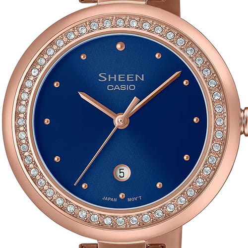 Casio Casio Sheen SHE-4556PG-2AUDF , наручные женские часы фото под углом