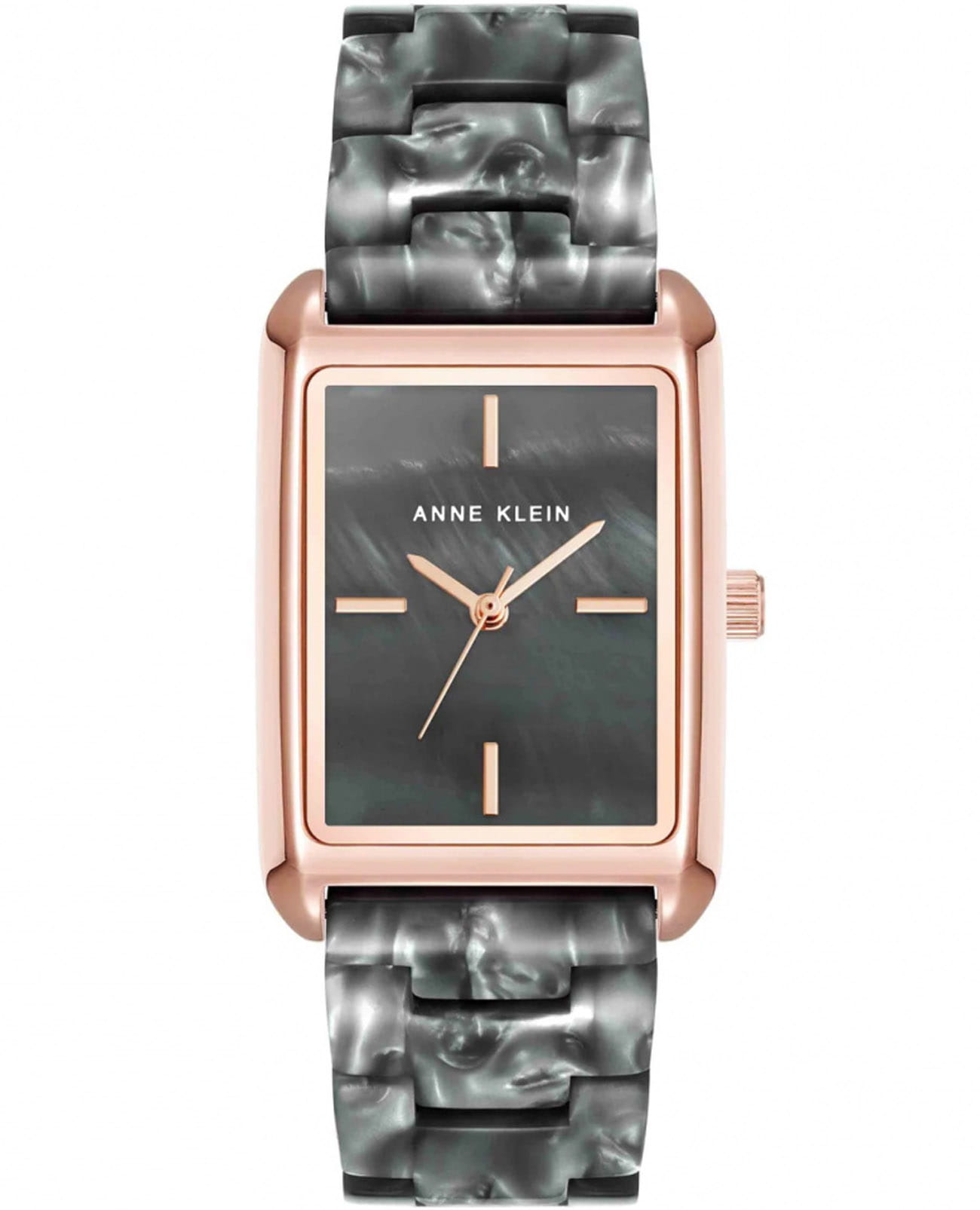 Anne Klein Anne Klein Trend 5290RGDG  5290RGDG кварцевые женские часы черный циферблат, браслет пластик — вид спереди