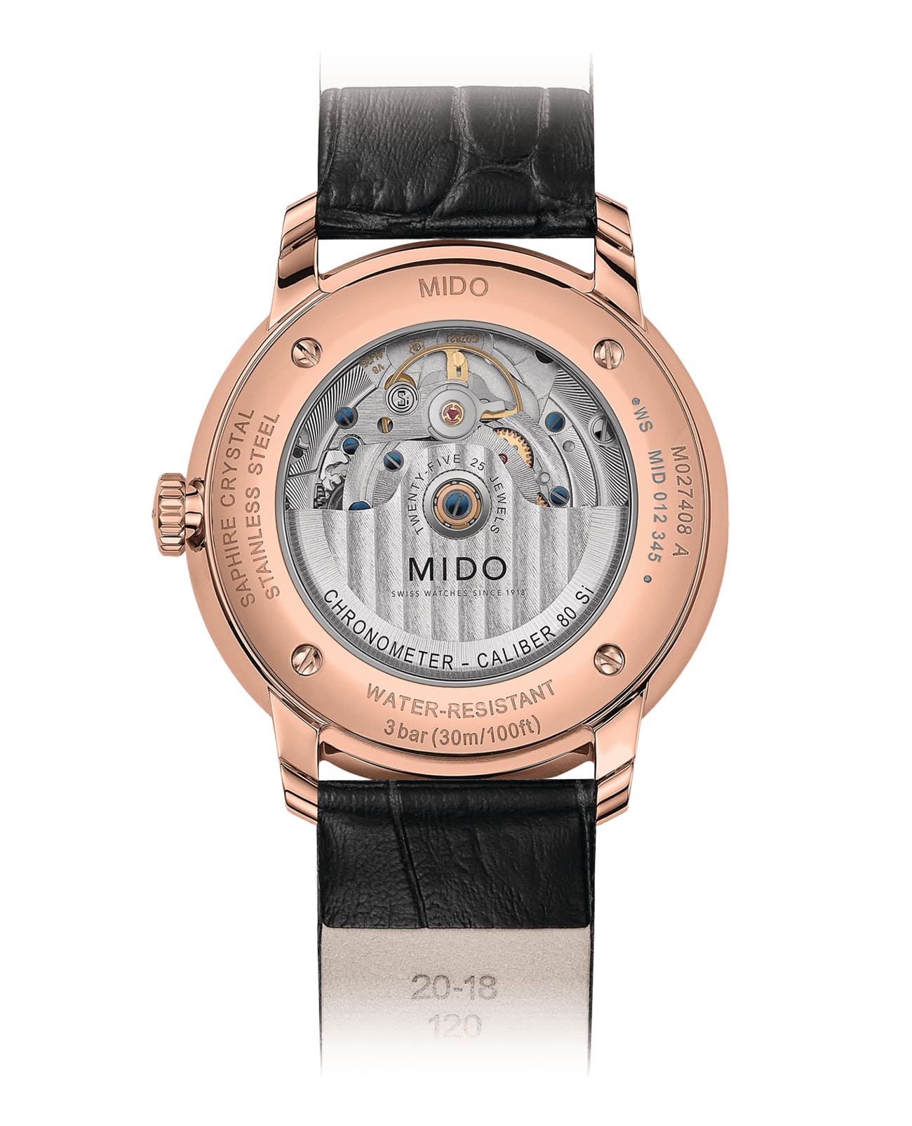 Mido Mido Baroncelli Chronometer M027.408.36.031.00 , наручные мужские часы фото под углом