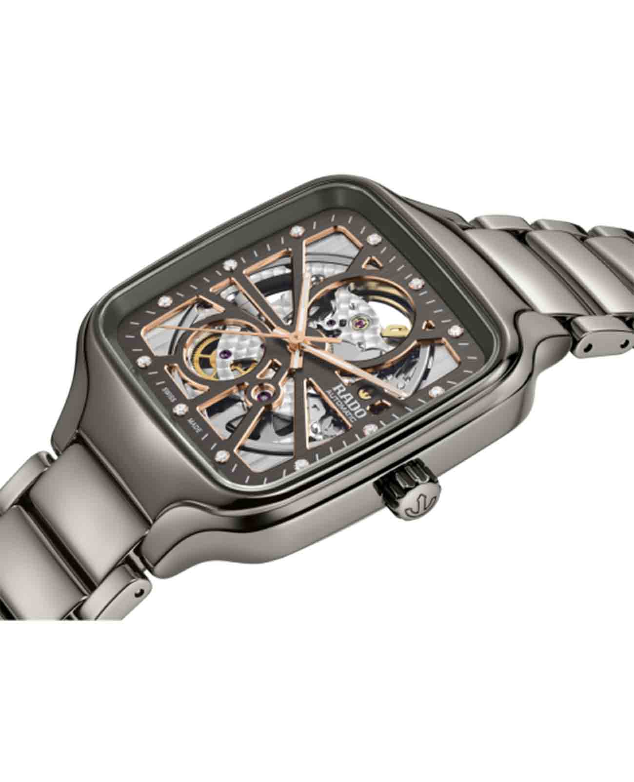 Rado Rado True Square Automatic Open Heart R27083712 Automatic, наручные мужские часы фото под углом