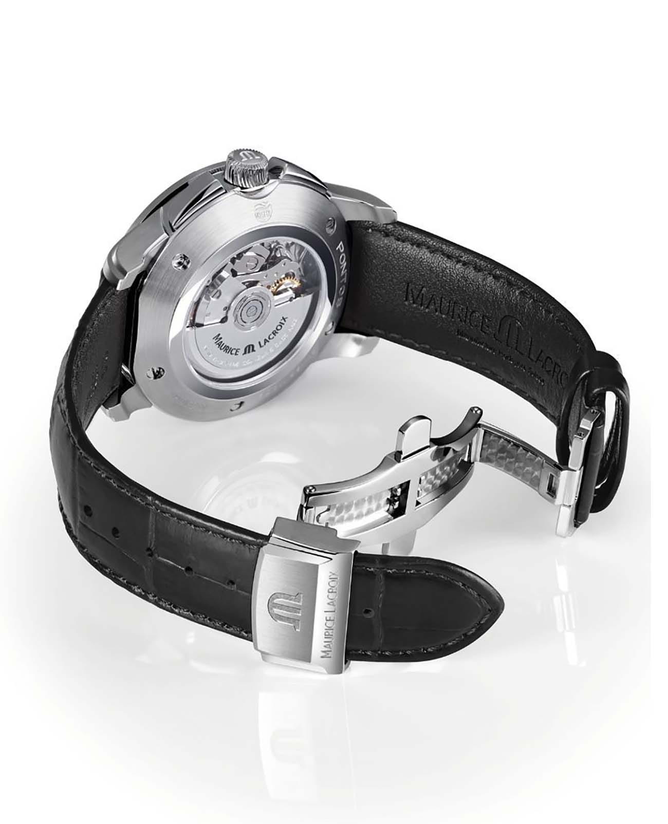 Maurice Lacroix Maurice Lacroix Pontos Chronograph PT6388-SS001-430-1  - задняя крышка сталь металл корпуса, швейцария часы