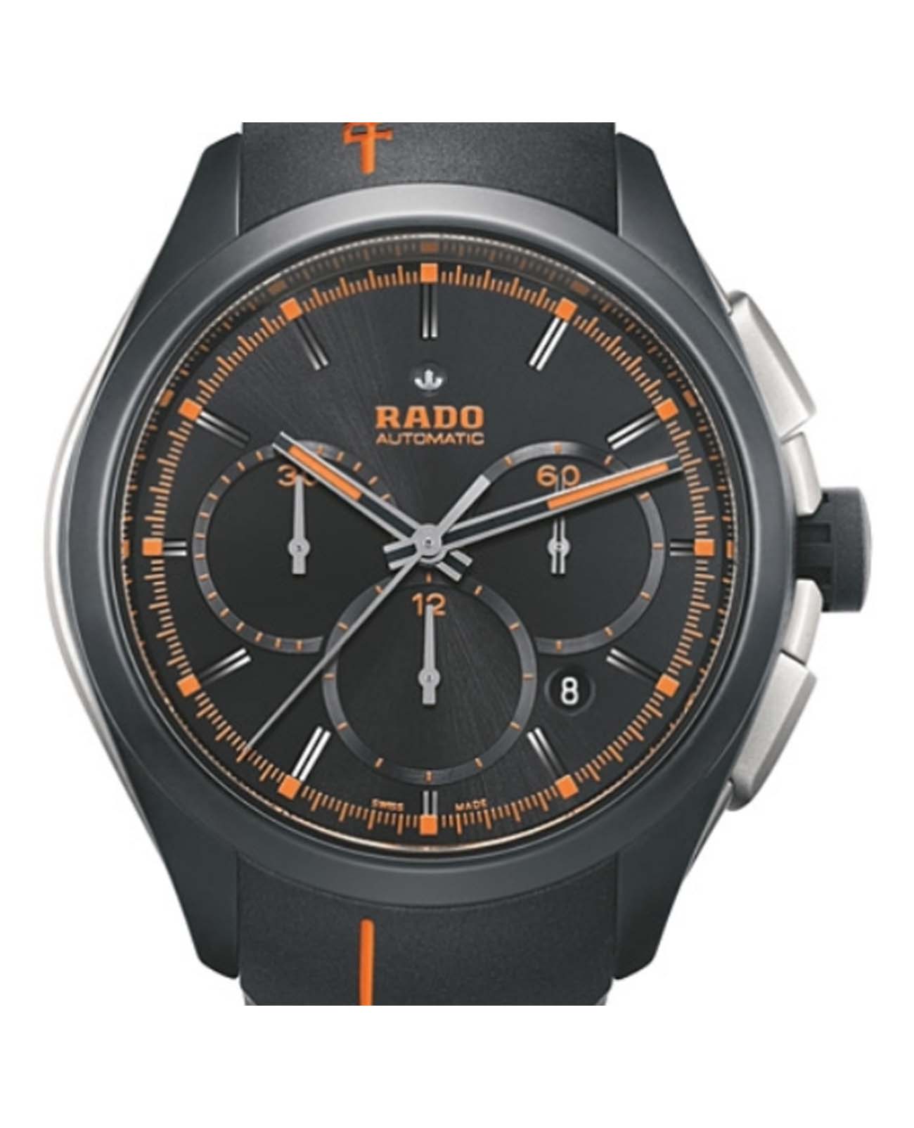 Оригинальные часы Rado Rado HyperChrome Automatic Chronograph R32525169 механические калибр механизма eta 2894-2 общий вид