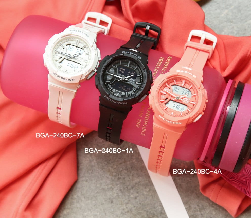 Casio Casio Baby-G BGA-240BC-4A , наручные женские часы фото под углом