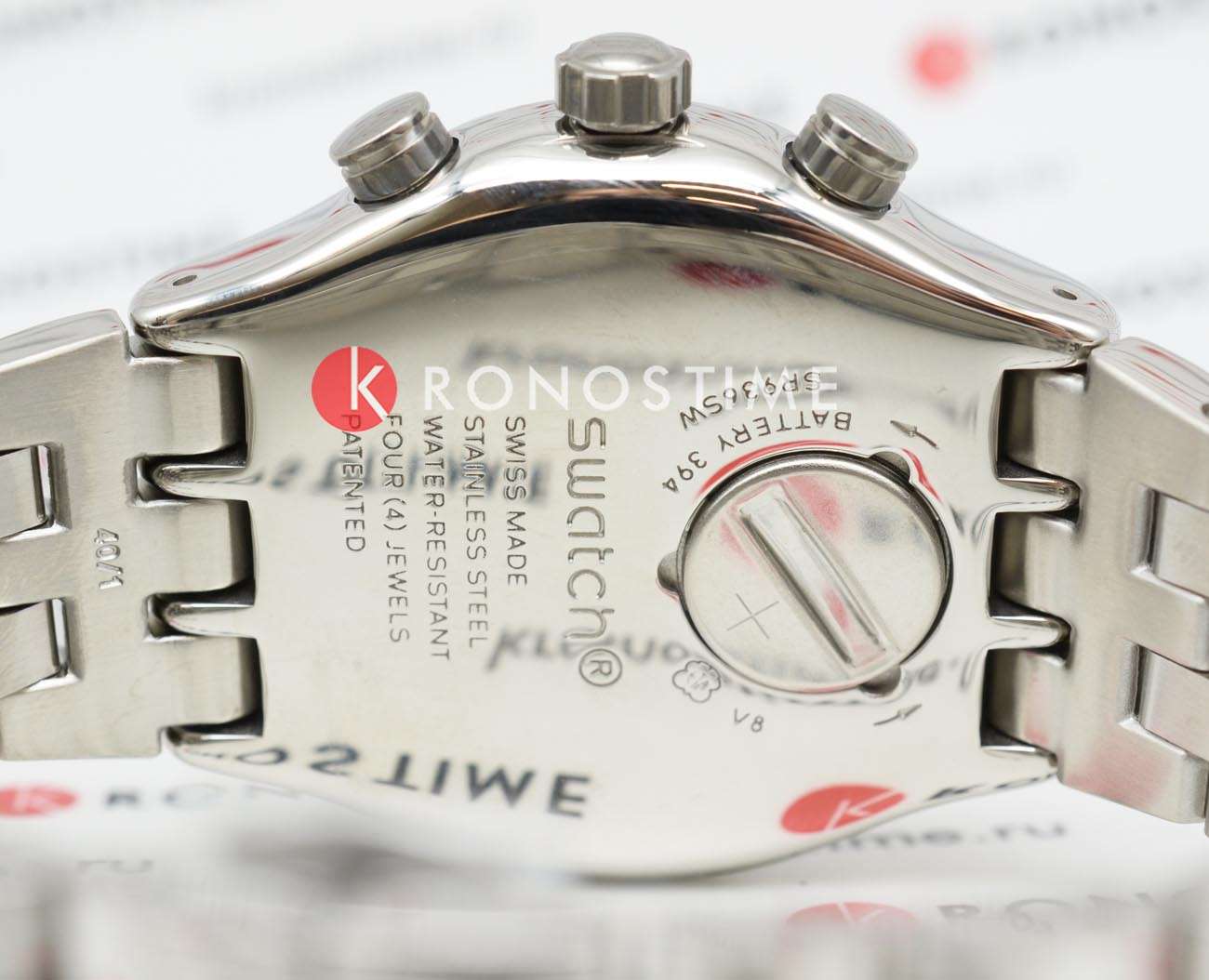 Оригинальные часы Swatch Swatch I New Chrono YVS423GC кварцевые калибр механизма  общий вид