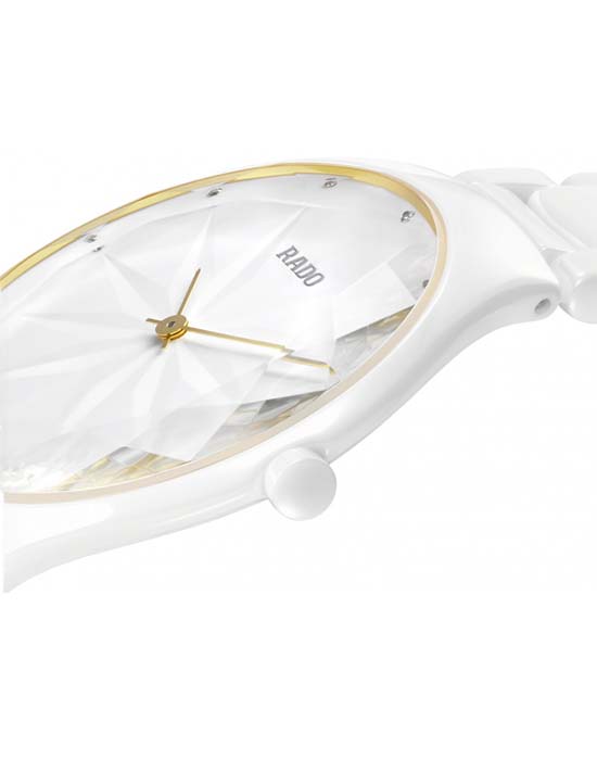 Rado Rado True Thinline Gem R27007702, true thinline швейцария женские часы на браслете керамика боковой вид
