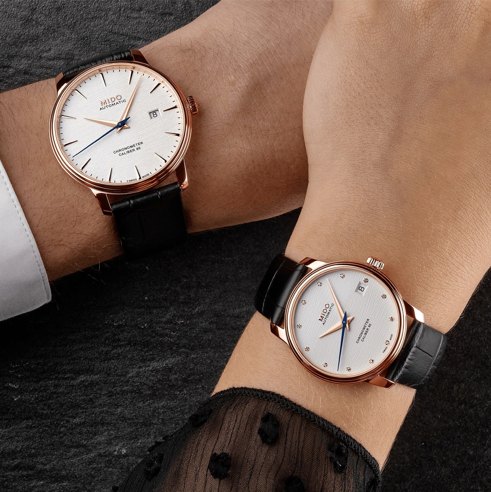 Mido Mido Baroncelli Chronometer M027.408.36.031.00 мужские часы белый циферблат на запястье