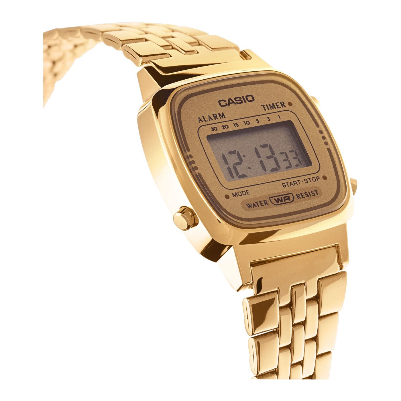 Casio Casio Collection LA670WETG-9A, collection япония женские часы на браслете нержавеющая сталь боковой вид