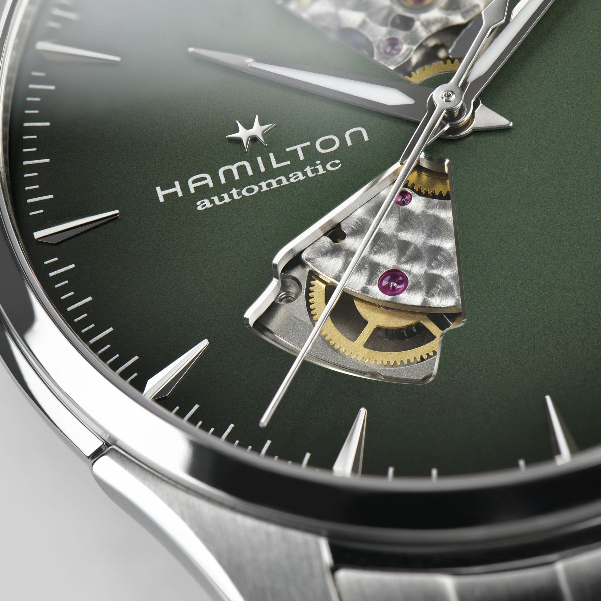 Hamilton Hamilton Jazzmaster Open Heart Auto H32675160 , наручные мужские часы фото под углом