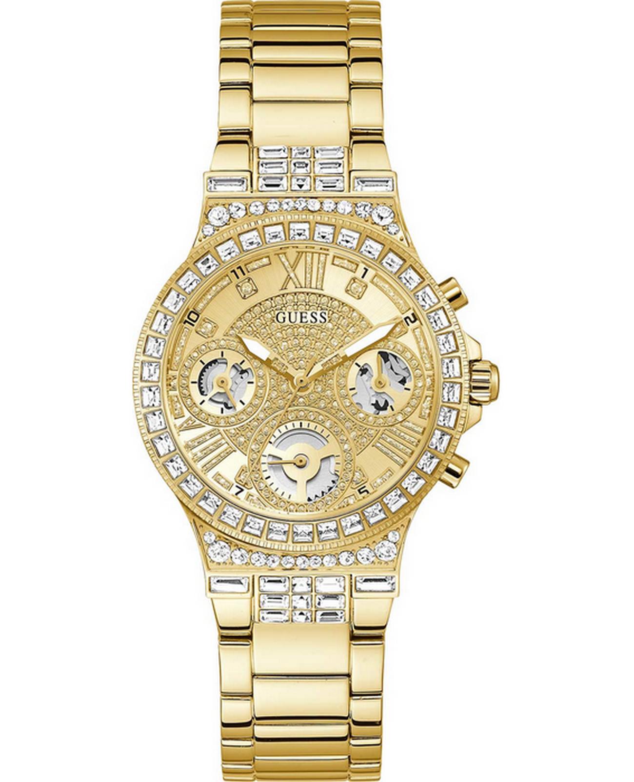 Guess Guess Ladies Jewelry GW0320L2  GW0320L2 кварцевые женские часы золотой циферблат, браслет нержавеющая сталь — вид спереди