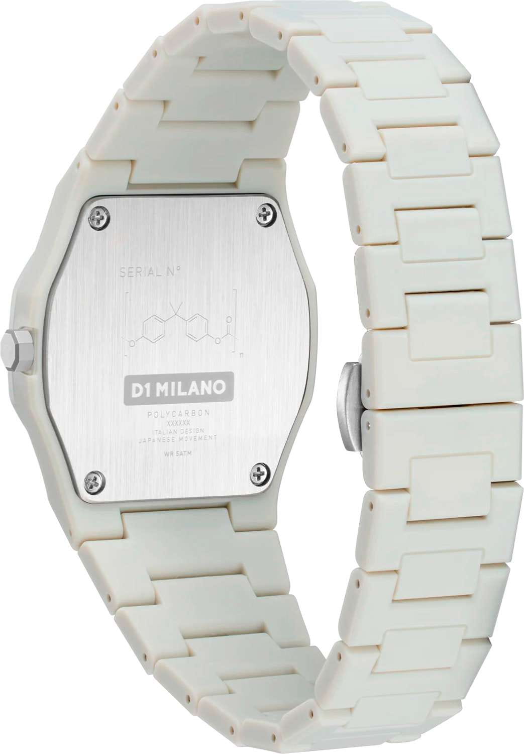 D1 Milano D1 Milano Polycarbon PCBU08,  италия мужские часы на браслете пластик боковой вид