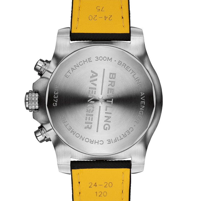 Оригинальные часы Breitling Breitling Super Avenger Chronograph 48 A13375101B1X1 механические калибр механизма breitling 13 общий вид