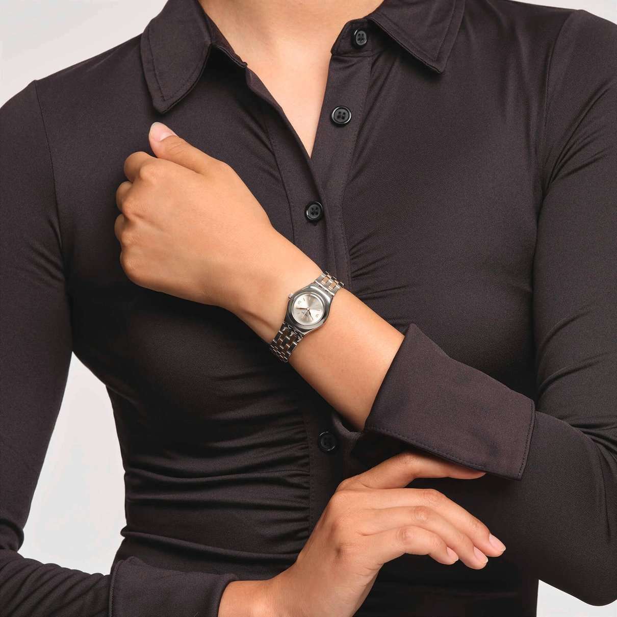 Swatch Swatch I Lady YSS308G швейцария наручные женские часы заводная головка с логотипом Swatch