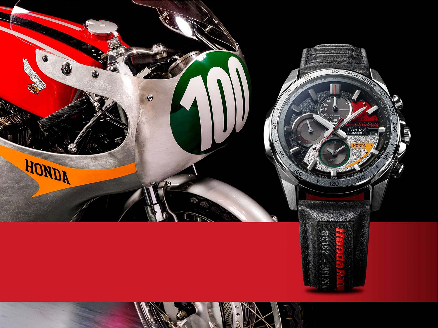 Casio Casio Edifice EQW-A2000HR-1A EQW — детали корпуса и кожаный