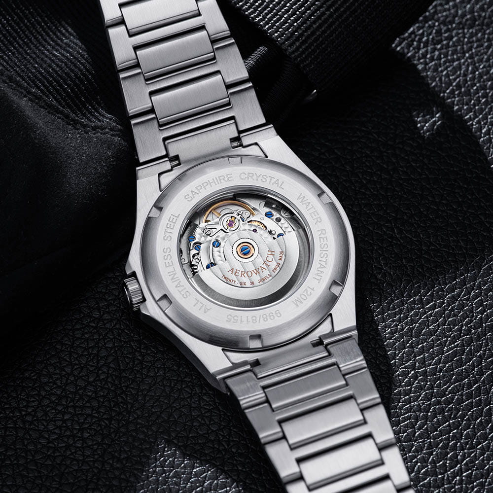Оригинальные часы Aerowatch Aerowatch Les Grandes Classiques 60998 AA01 M механические калибр механизма  общий вид