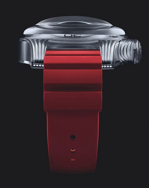 Victorinox Victorinox I.N.O.X. Professional Diver 241736, i.n.o.x.  швейцария мужские часы на браслете каучук боковой вид