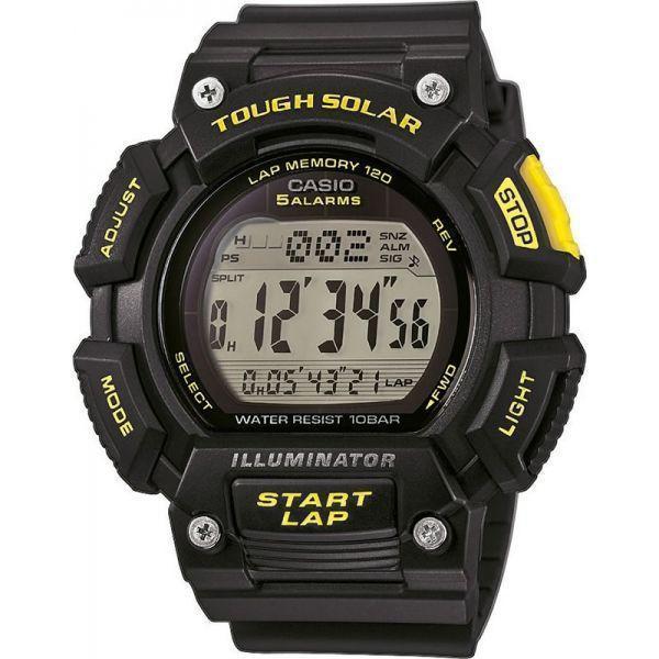 Casio Casio Illuminator STL-S110H-1C  STL-S110H-1C кварцевые мужские часы серый циферблат, браслет пластик — вид спереди
