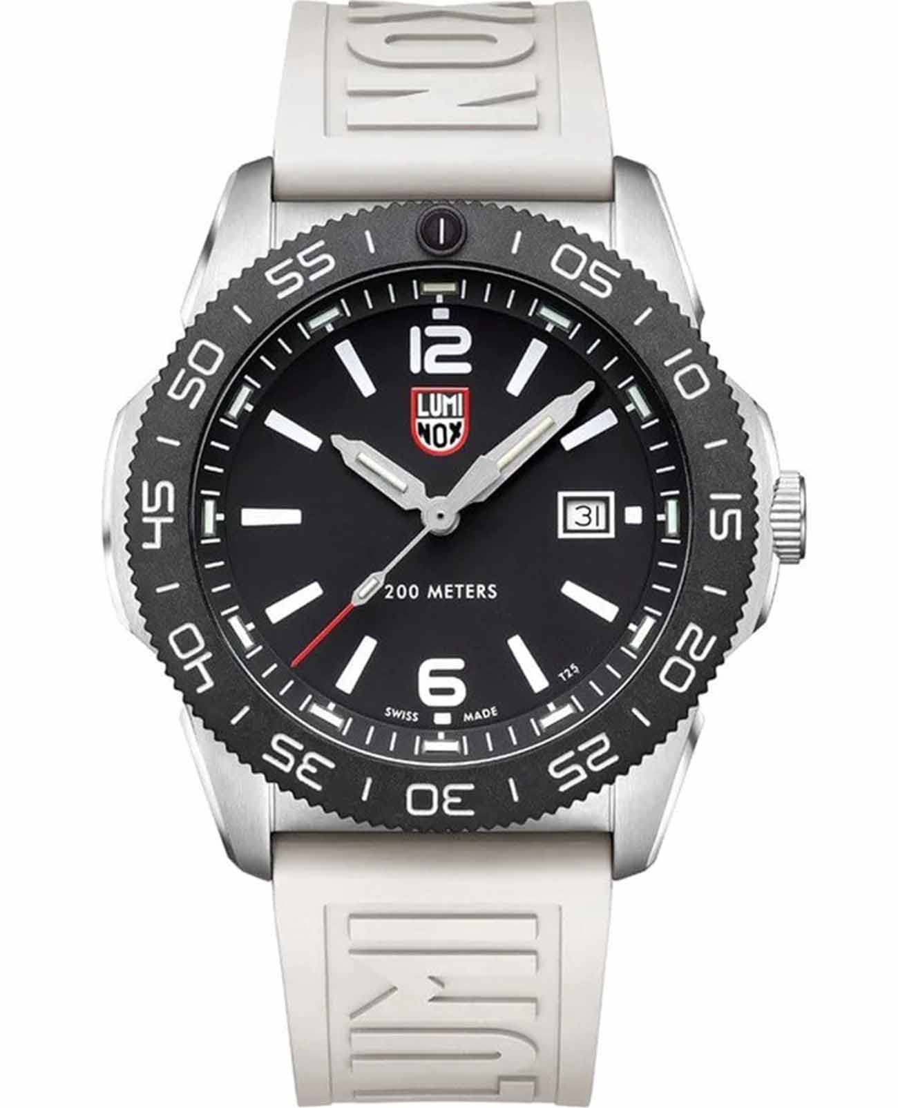 Luminox Luminox Pacific Diver XS.3121.WF  XS.3121.WF кварцевые мужские часы черный циферблат, браслет каучук — вид спереди
