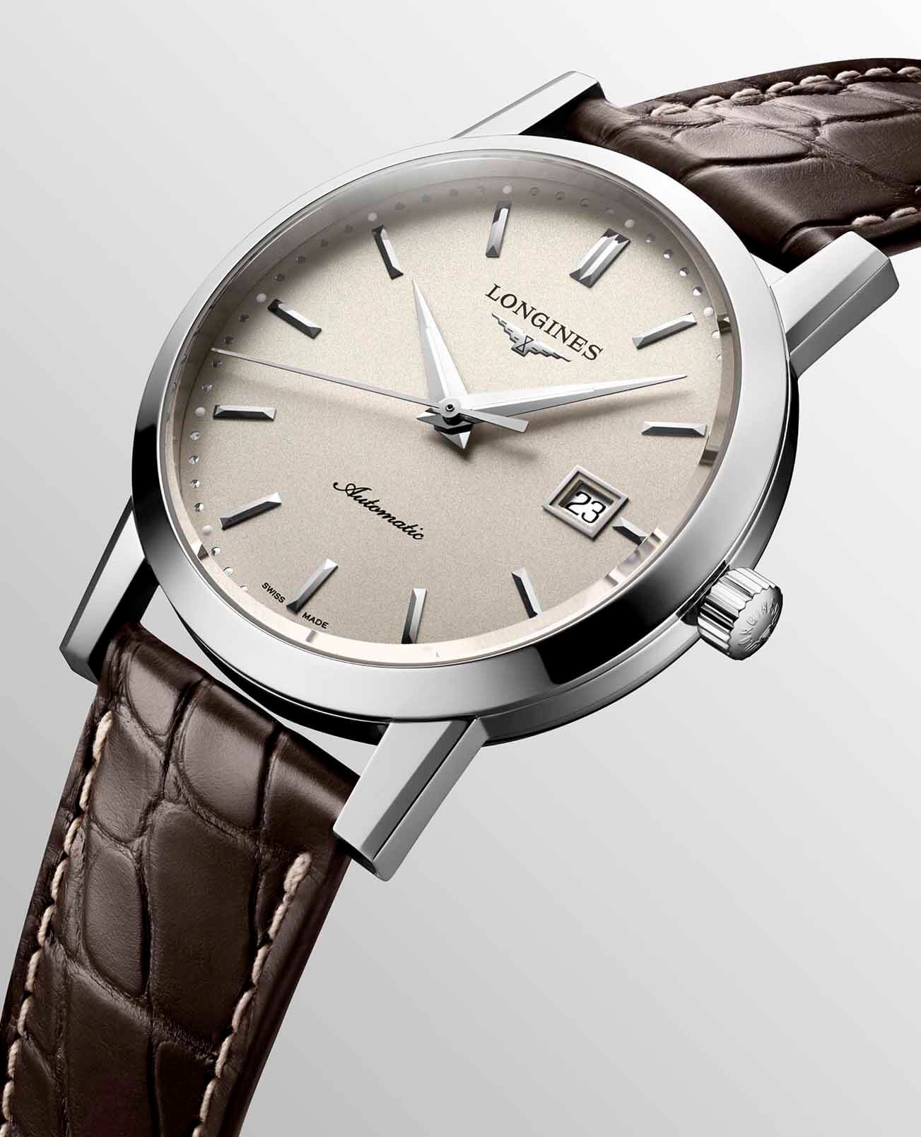 Оригинальные часы Longines Longines 1832 L4.825.4.92.2 механические калибр механизма l888 общий вид